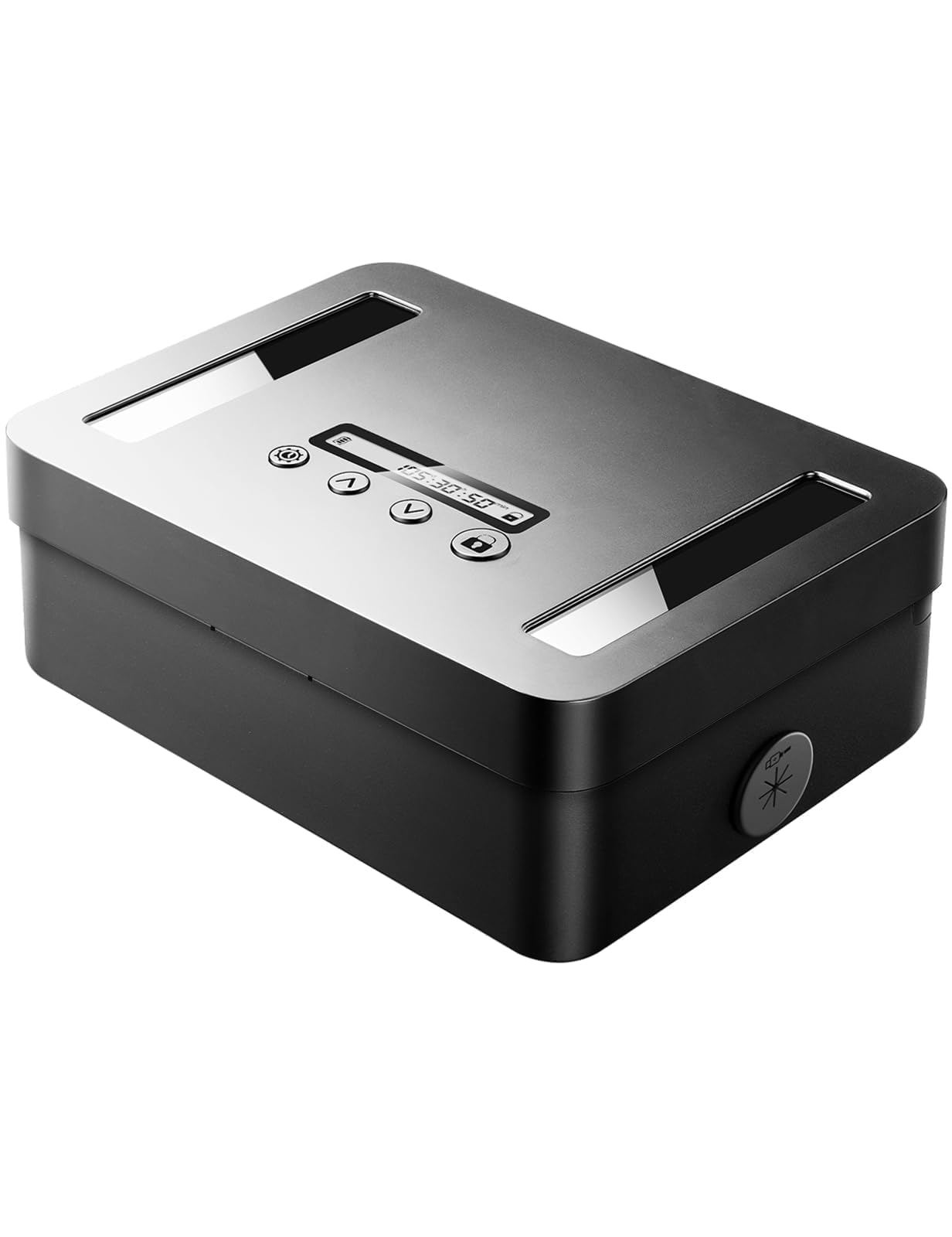 Vaydeer Metal Time Lock Box, Phone Lock Box with Timer, Timed Locking Safe, Self-Control Container with USB C Charge,Child Lock, Audio Prompt, Time Release Storage Locker for Phone/Medicine