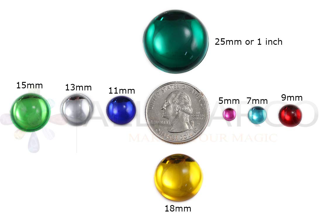 KraftGenius Allstarco 200PCS Flat Back Acrylic Round Pearl Cabochons Plastic Gems Embellishments Jewelry Craft Costumes Card Invitations Cosplay - 5mm Crystal Clear H102