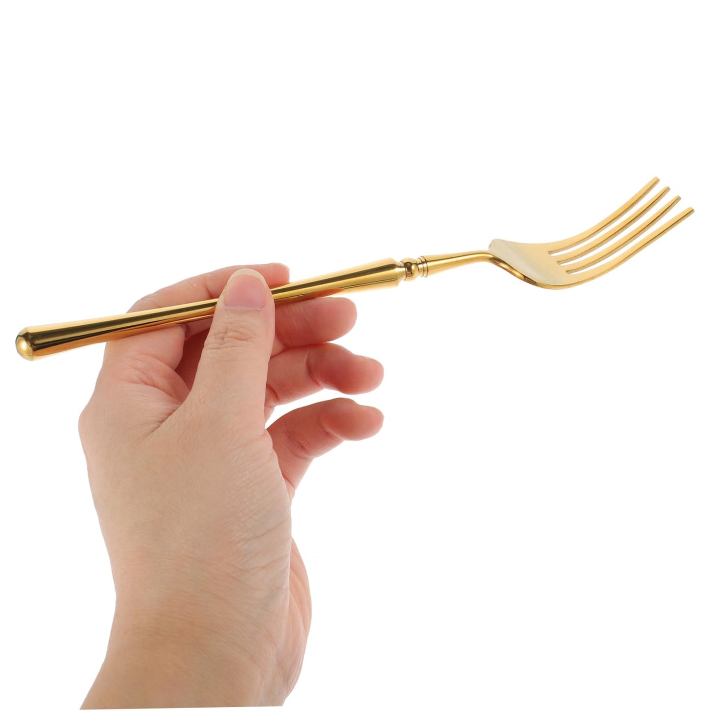 DECHOUS Stainless Steel Flatware Glossy Dessert Spoon and Appetizer Fork Household Cutlery Kit with Firm Grip for Daily Dining and Restaurant Use