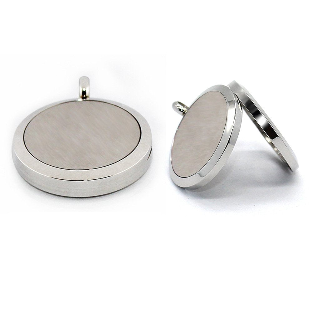 Aromatherapy Essential Oil Diffuser Necklace 316L Stainless Steel Locket Pendant with 24 Inch Chain(Tree of Life)