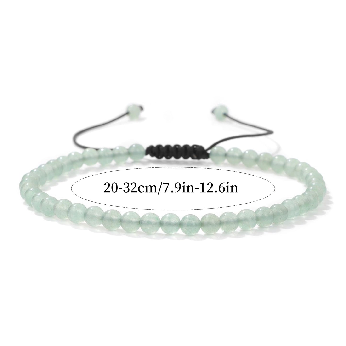 Lit Wall Jade Anklets for Women Handmade Beach Boho Ankle Waterproof Green Aventurine Anklet Bracelets Adjustable Beaded Ankle Bracelet Plus Size Anklets Gemstone Anklet Jewelry Gift for Her
