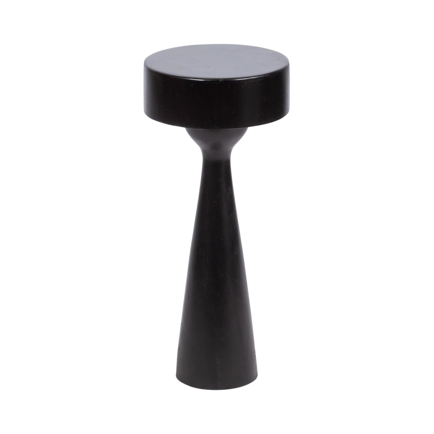 Kate and Laurel Solbrett Transitional Sophisticated Round Drink Table; 10 x 10 x 22; Natural Wood; Sculptural Bedroom Nightstand with Unique Pedestal Table Design for Use as Indoor Plant Stand