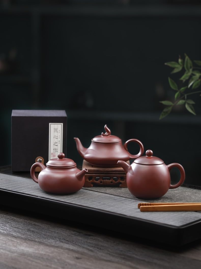Teapot 210ml Chinese Zisha Clay Zhuni Xishi Pot Kungfu Tea Infuser for Loose Tea