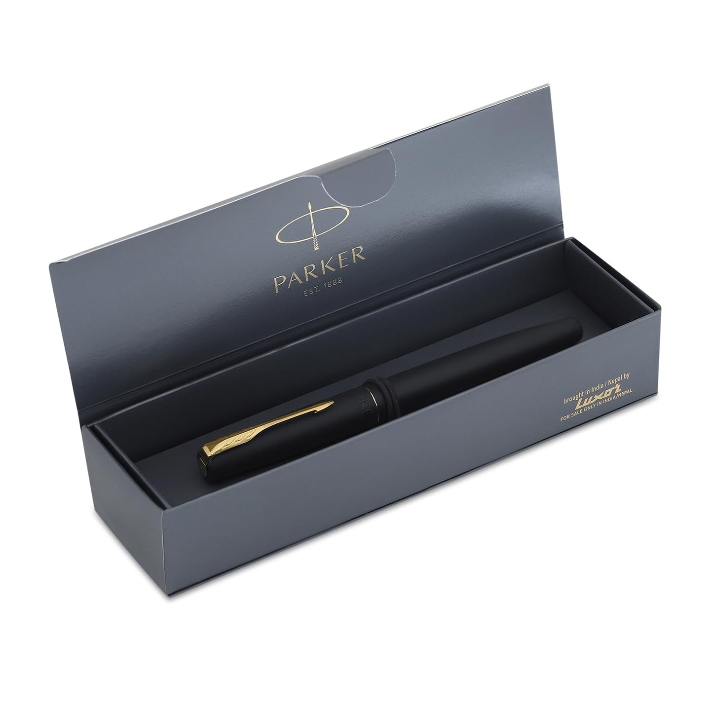 Parker Frontier Matte Black GT Fountain Pen - Fine Nib