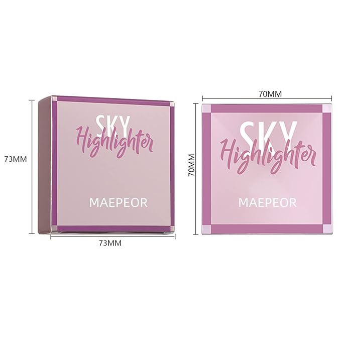 MAEPEOR Face Highlighter Palette 8 Colors Shimmer Glitter Pearl Highlighter Powder Sparkly Diamond Highlighting Palette for Face Cheek (04 Ginger Color)