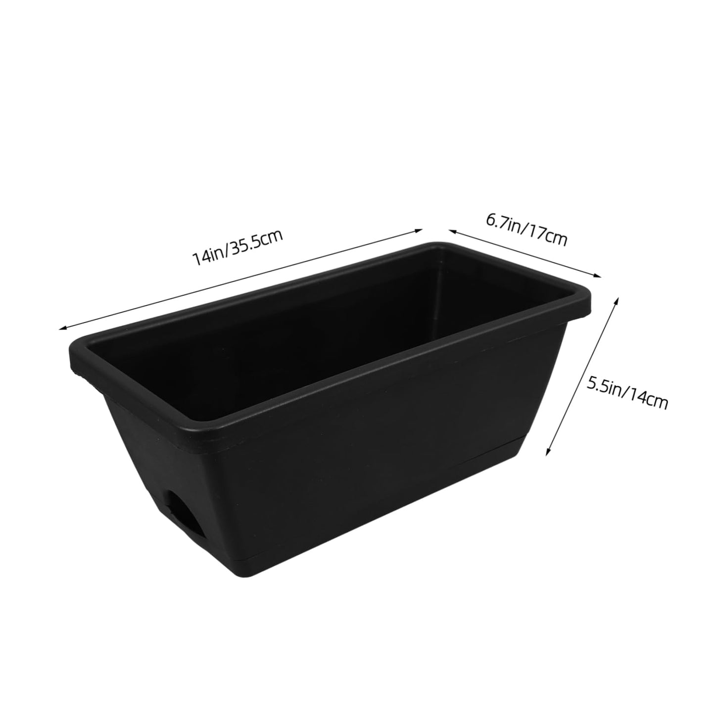 ORFOFE 2 Sets Rectangular Planting Trough Hose Stand Outdoor Garden Planter Astetic Room Decor Vegetable Planters Window Pot Plants Indoor Flower Planter Plastic Mini Flower Bed