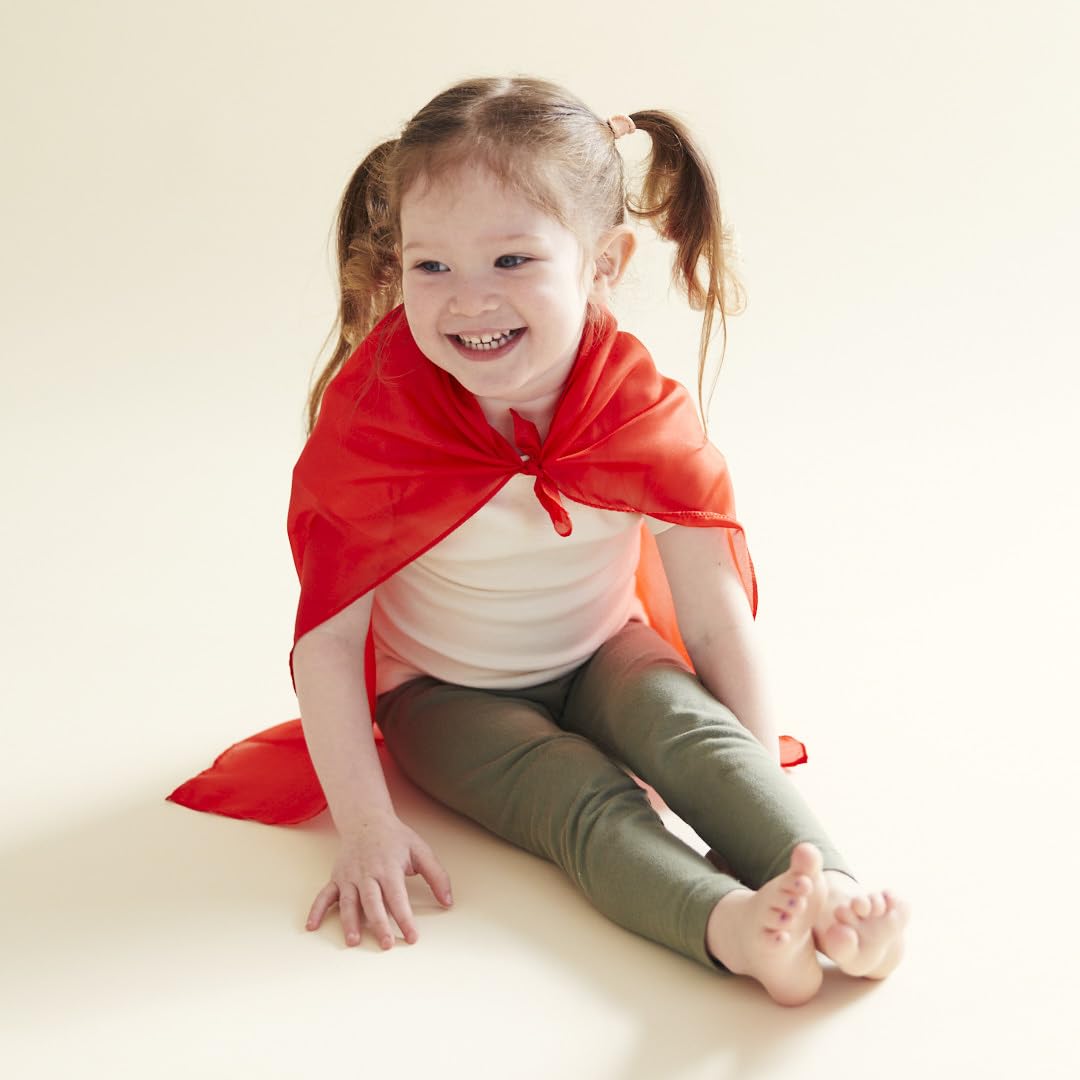 Sarah's Silks Mini Playsilks | Solid Colors | Creative Waldorf Toys for Education and Open-Ended Play (Set of 6 Primary)