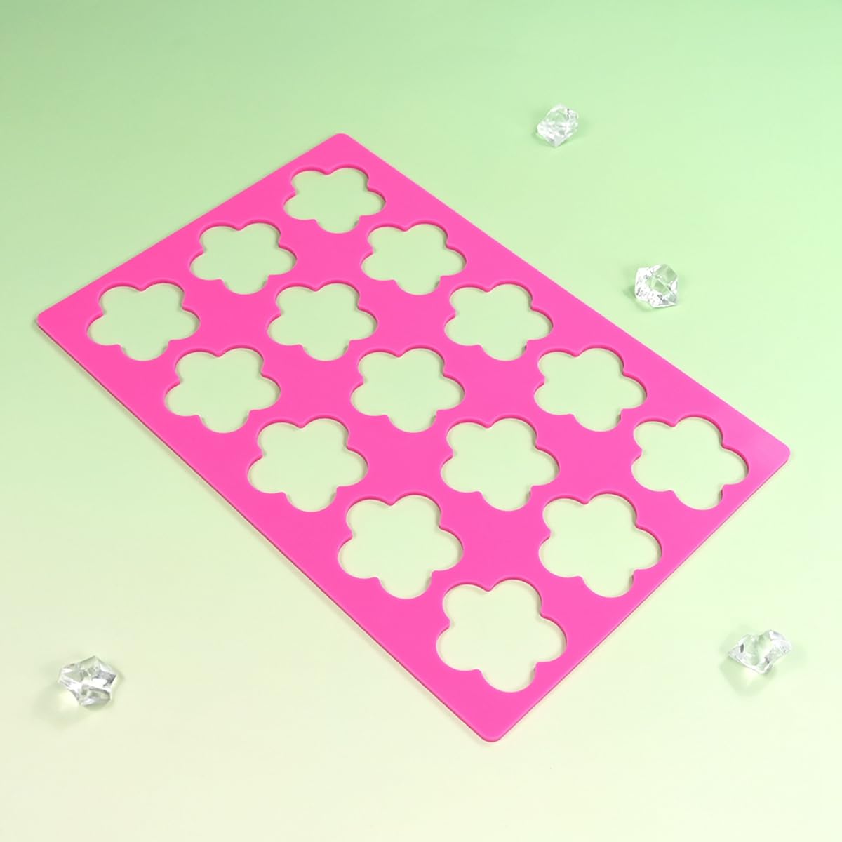 mostsom 3D Hollow Out Lace Mold Triangle Shape Chocolate Mold Silicone Mould Sugarcraft Cake Decorating Tool For DIY Dessert Decoration (C_ Flower)