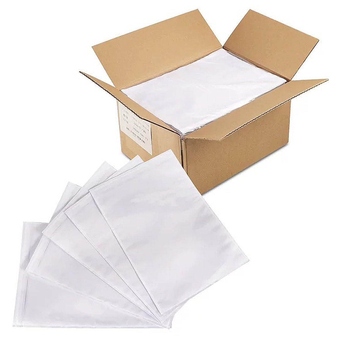 500PCS Packing Slip Pouches 9.5"x 13.4" Fit For 9.5"x 12" inch Packing List Envelopes,Self-Adhesive Mailing/Shipping Pouch Enclosed Bags for Packing Slips/Invoice/Labels Lettter Envelope Mailers