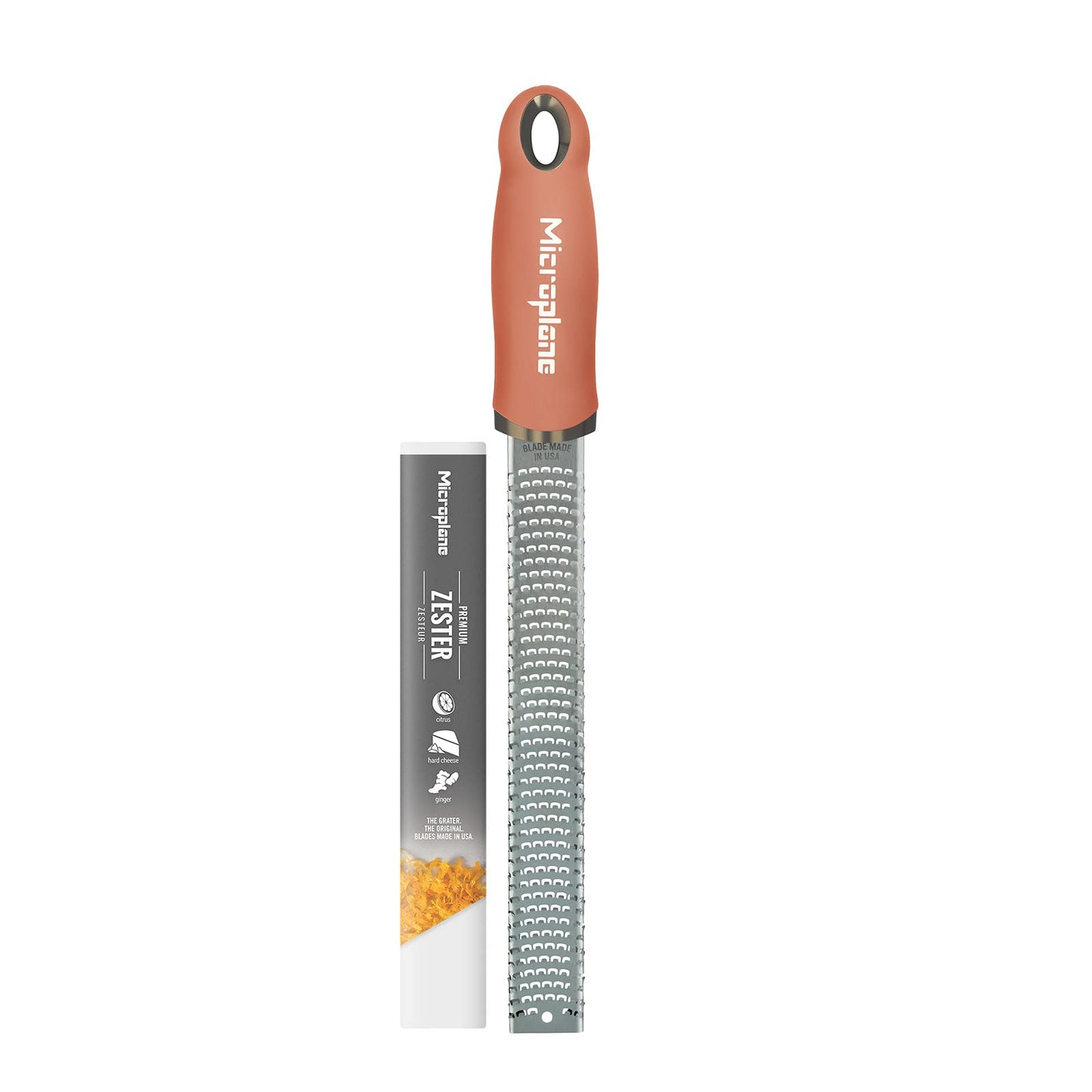 Microplane Premium Classic Citrus Zester and Parmesan Cheese Grater (Cinnamon)