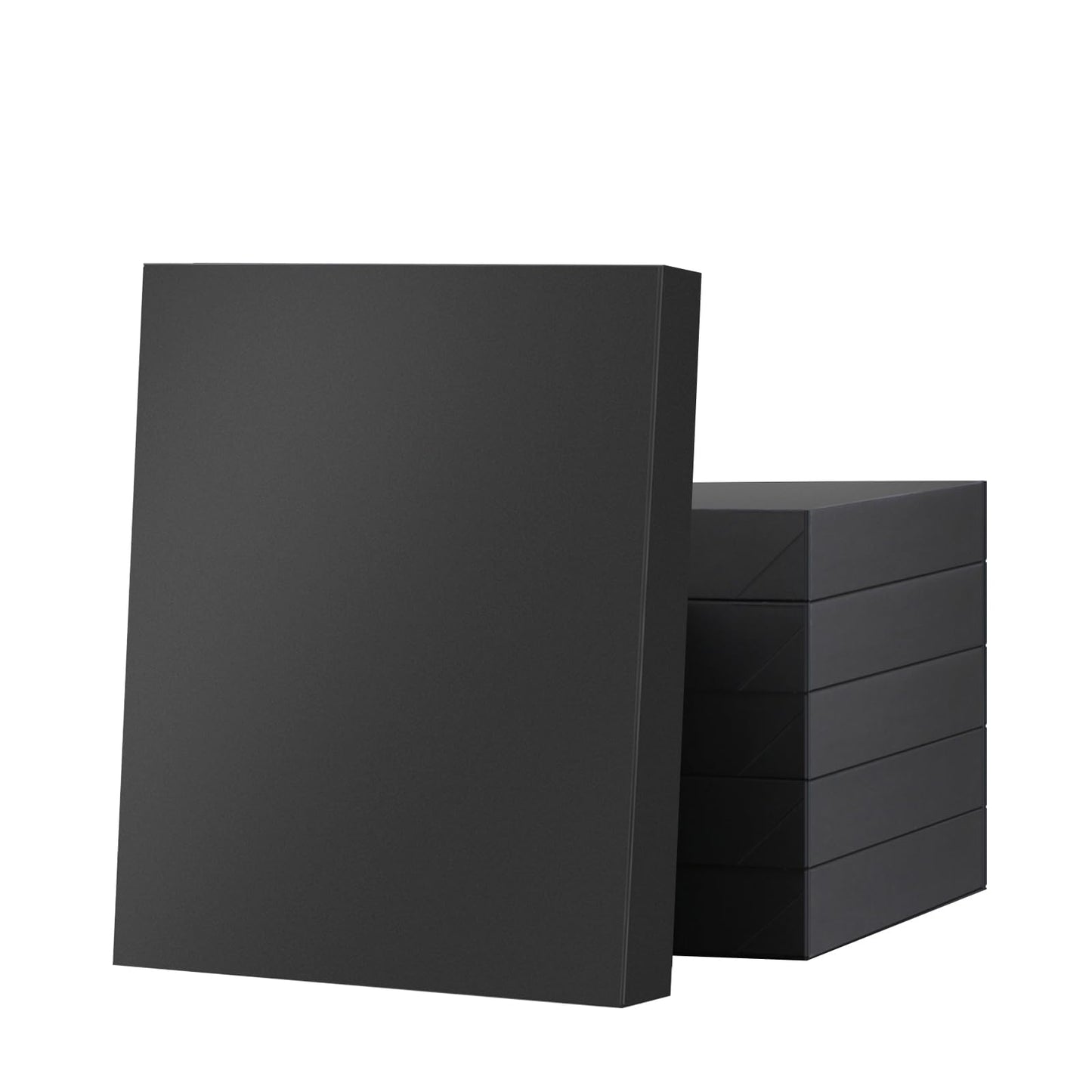 JINMING 6 Gift Boxes with Lids 11x8.5x1.5 Inches for Clothes, Black Gift Boxes, Apparel Boxes for Mother's Day, Father's Day and All Occasion