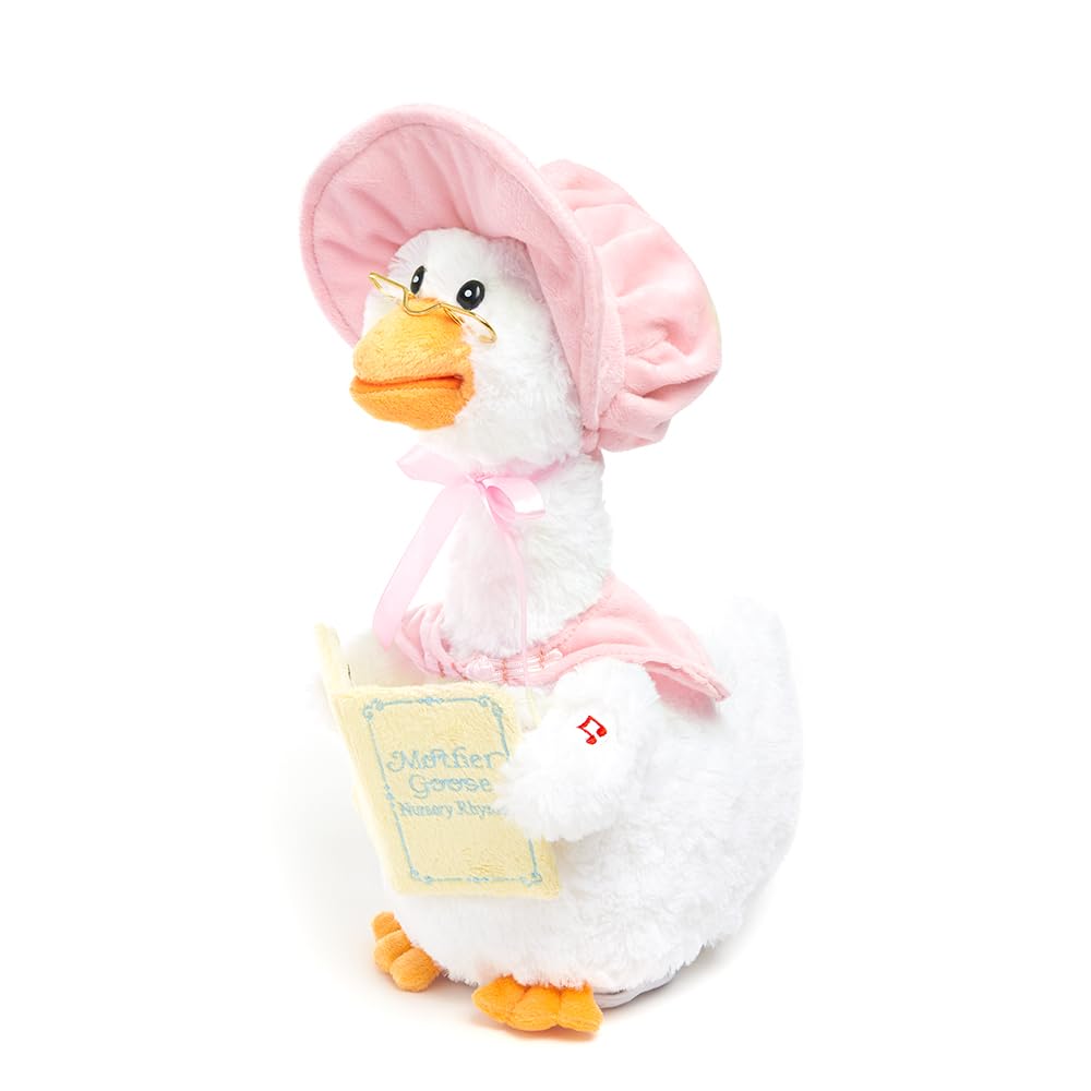 Cuddle Barn – Mother Goose Animated Stuffed Animal Reads Nursery Rhymes, 14”