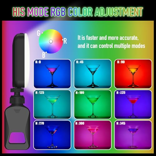91 LED Portable Charger Selfie Light Video Conference Lighting with Clip & Camera Tripod Adapter Rechargeable 2000mAh CRI 96+, 4 Light Modes for Phone iPhone Webcam Laptop Makeup