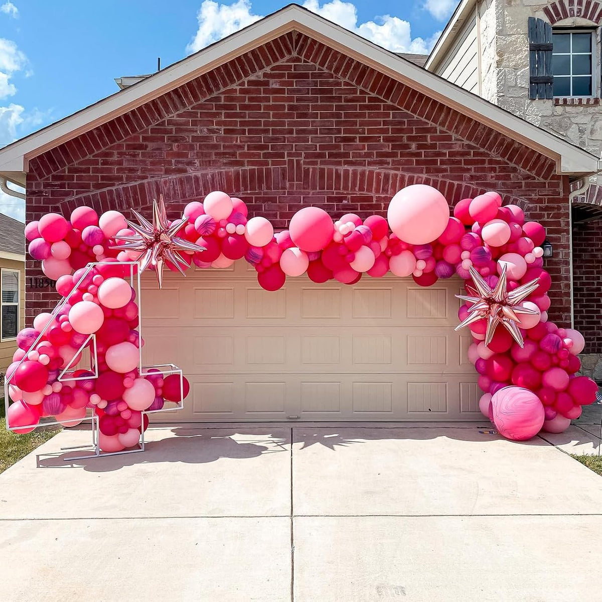 Pastel Pink Confetti Birthday Balloon Kit