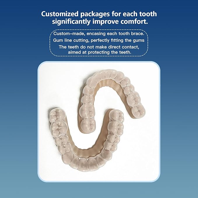 Custom Mouth Guard for Grinding Teeth at Night，2 Pack Comfortable Grinding Guard for Adults Teeth Retainer for Upper and Lower Teeth, BPA-Free, Durable,Easy to Use, for Adults and Teens