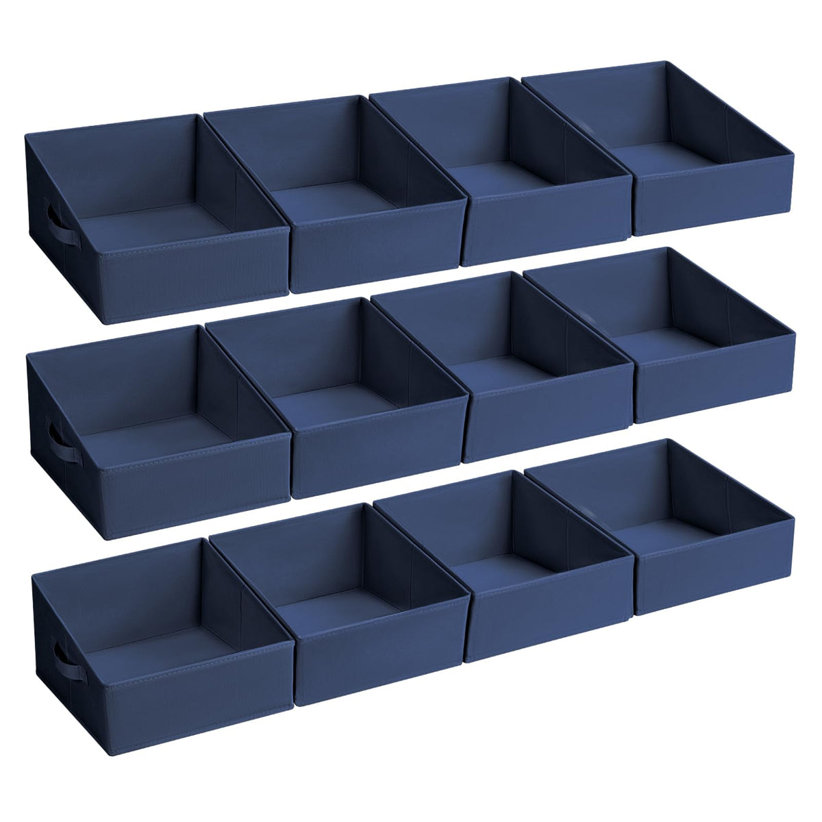 Closet Storage Bins 12 Pack (12 Count)