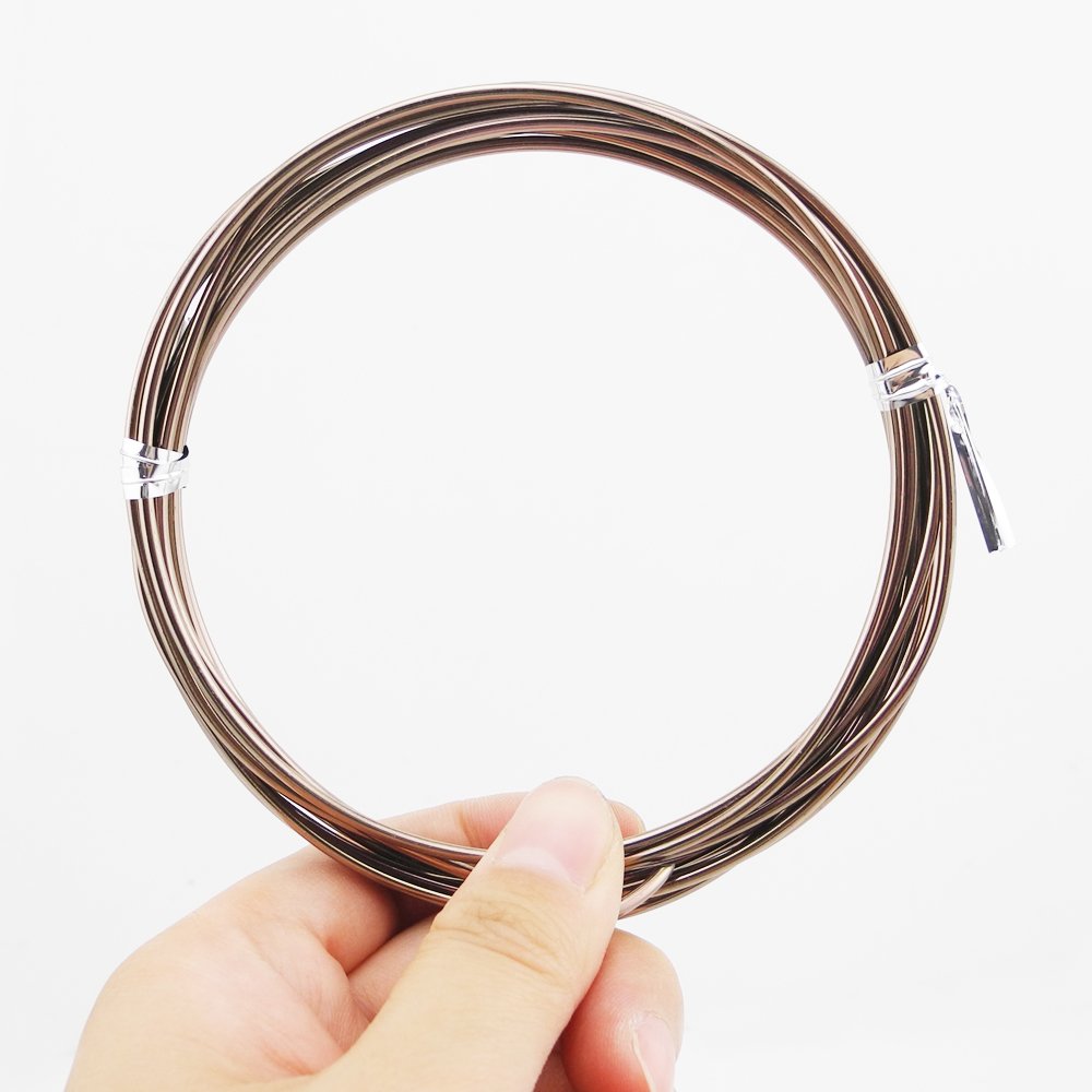 Inspirelle 20 Colors Aluminum Craft Wire Bendable Metal Wire for Jewelry Craft Making, 3M Each Color (12 Guage (2.0mm))