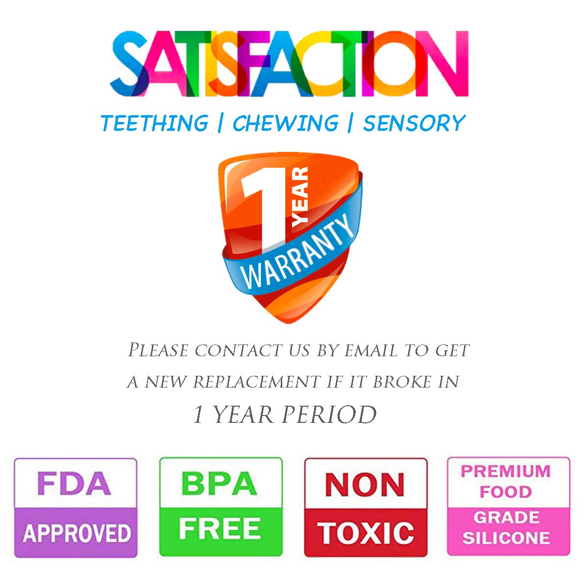 Xtra Xtra Tough (XXT) Sensory Chew Necklaces for Sensory Kids - Durable Teething Necklace for Kids with Autism SDP ADHD - Chewlery for Aggressive Chewers (6 Pack)