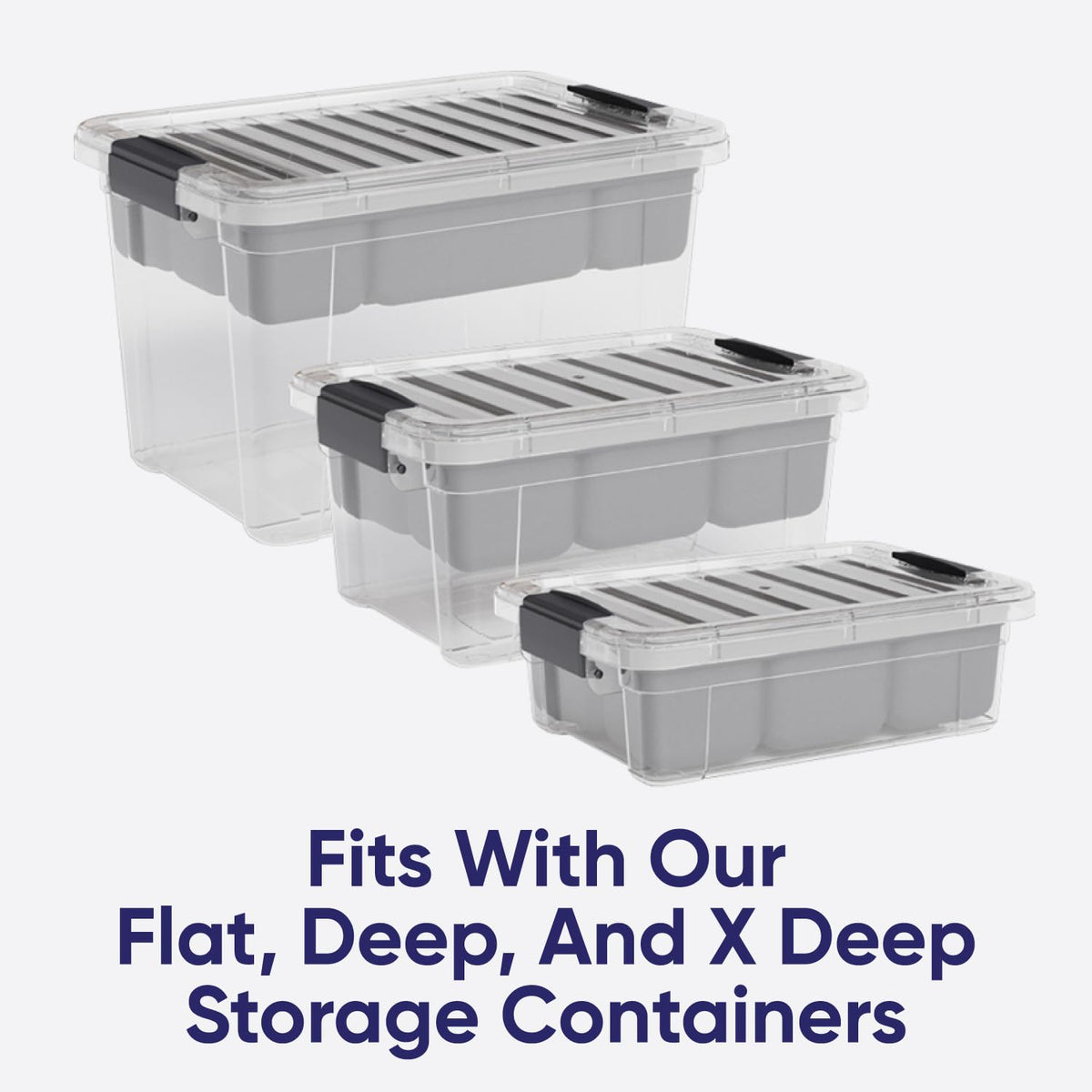 Storage Container Organizing Tray for Superio Bin or Drawer Plastic Organize Sewing (2 Count)
