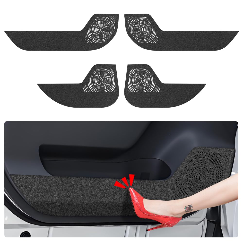 LUNQIN Car Door Anti Kick Pad for Toyota RAV4 2026 Accessories RAV 4 Protector Mat Dirty Collision Stickers Inner Decorative Protection