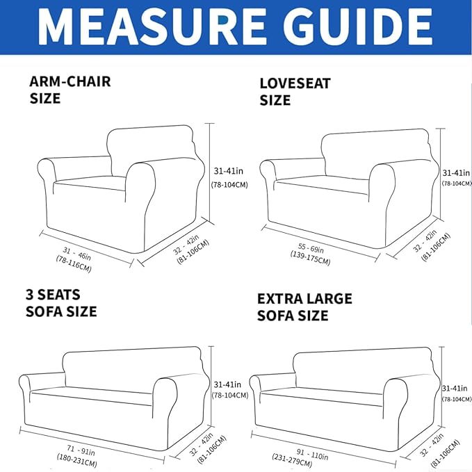 XINEAGE 2026 New Extra Large Couch Cover for 3 Cushion Couch (91"-110") 1 Piece Stretch Oversized Sofa Slipcovers Jacquard 4 Seater Furniture Protector Elastic Bottom for Kids,Pet (XL Sofa, Black)