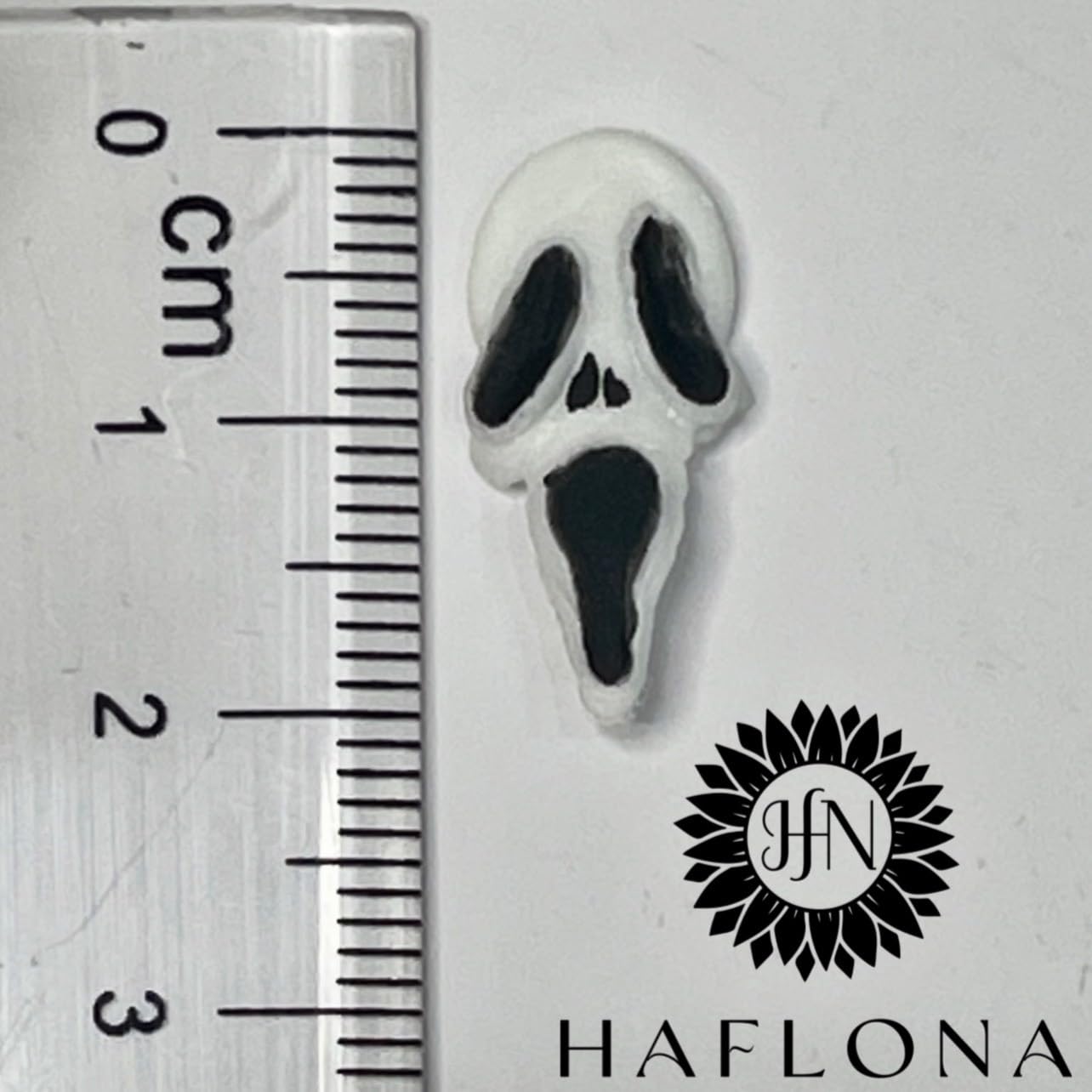 8Pcs 3D Acrylic Ghost Halloween Nail Art Charms Handmade by Acrylic Powder (Ghost-8PCs)