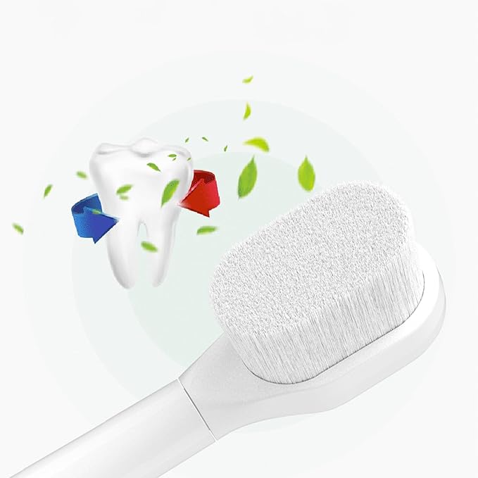 Replacement Toothbrush Heads Compatible with Philips Sonicare Click-On Handles | Ultra-Soft 80μm Bristles for Sensitive Gums, Receding Gums and Delicate Teeth (White, Click-On Handles)