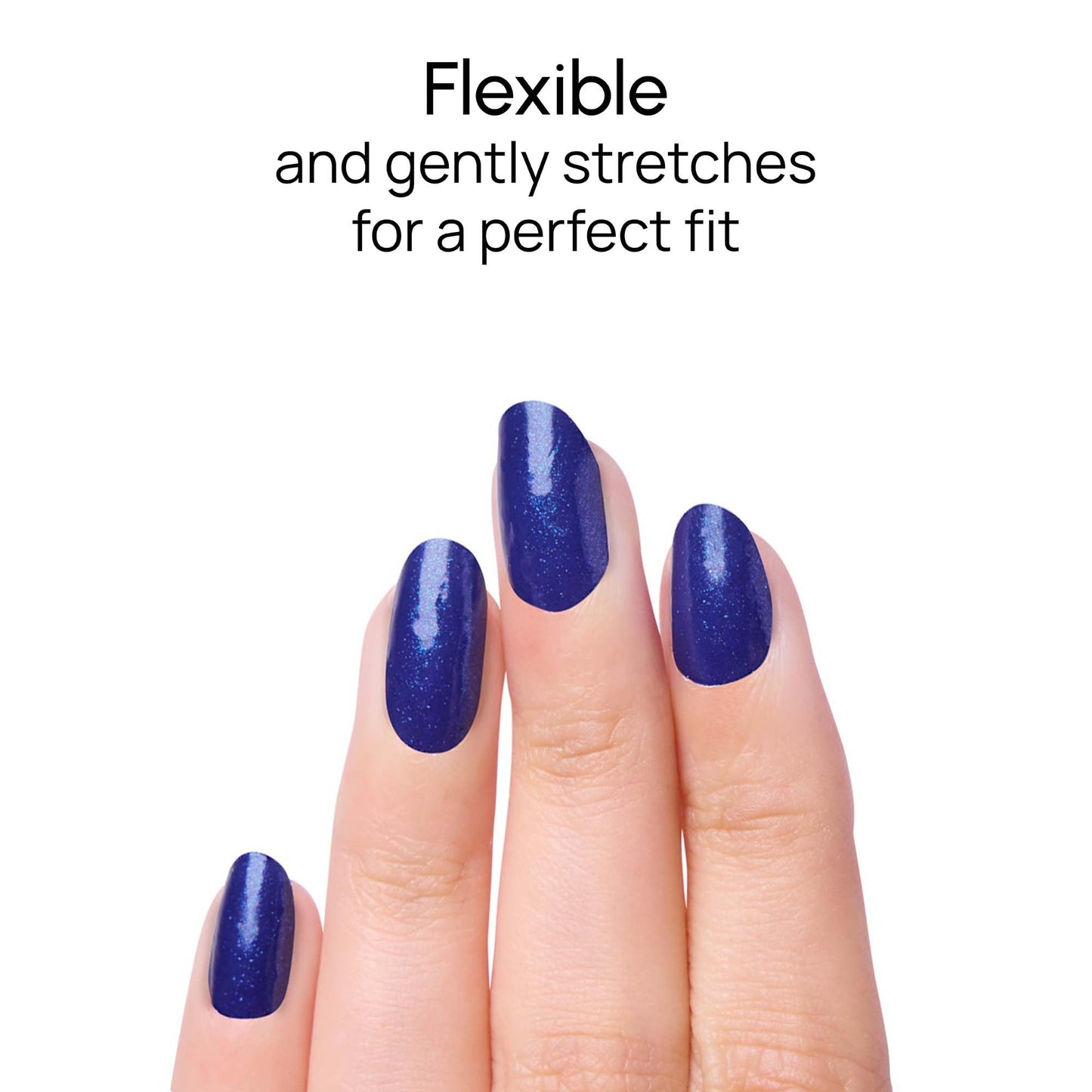Color Street Punk Phase Nail Strips - Shimmery Navy Blue with Attitude - Shimmer Finish - “It’s Not a Phase” - 16 Double-Ended Nail Polish Strips
