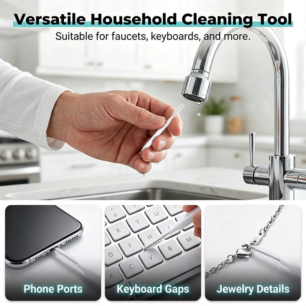 Shower Head Cleaning Brush Small Hole, 2026 New Showerhead Cleaning Brushes Picks for Household Bathroom, Multifunction Crevice Tiny Brush, Shower Head Cleaner Tool (30 Pcs)