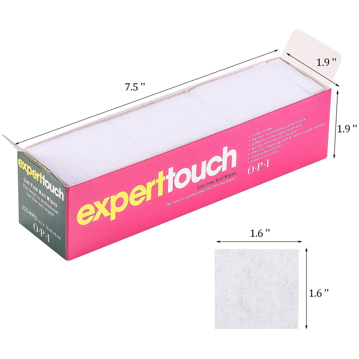 Nail Wipes Lint Free Nail Art Gel Polish Remover Cotton Pads 8 Boxes (2600 Pieces)