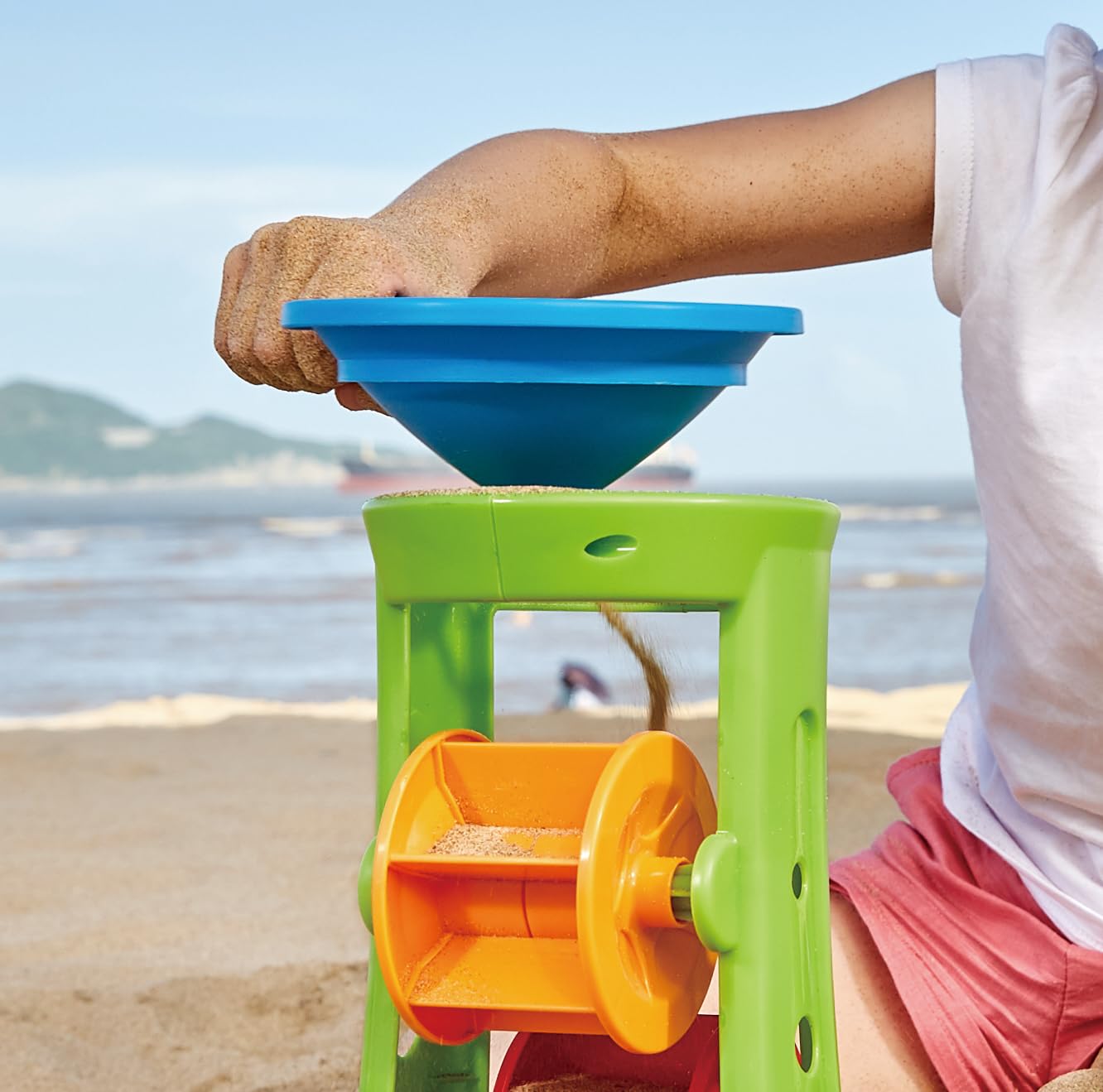 Hape Double Sand & Water Wheel Kid's Beach Toy