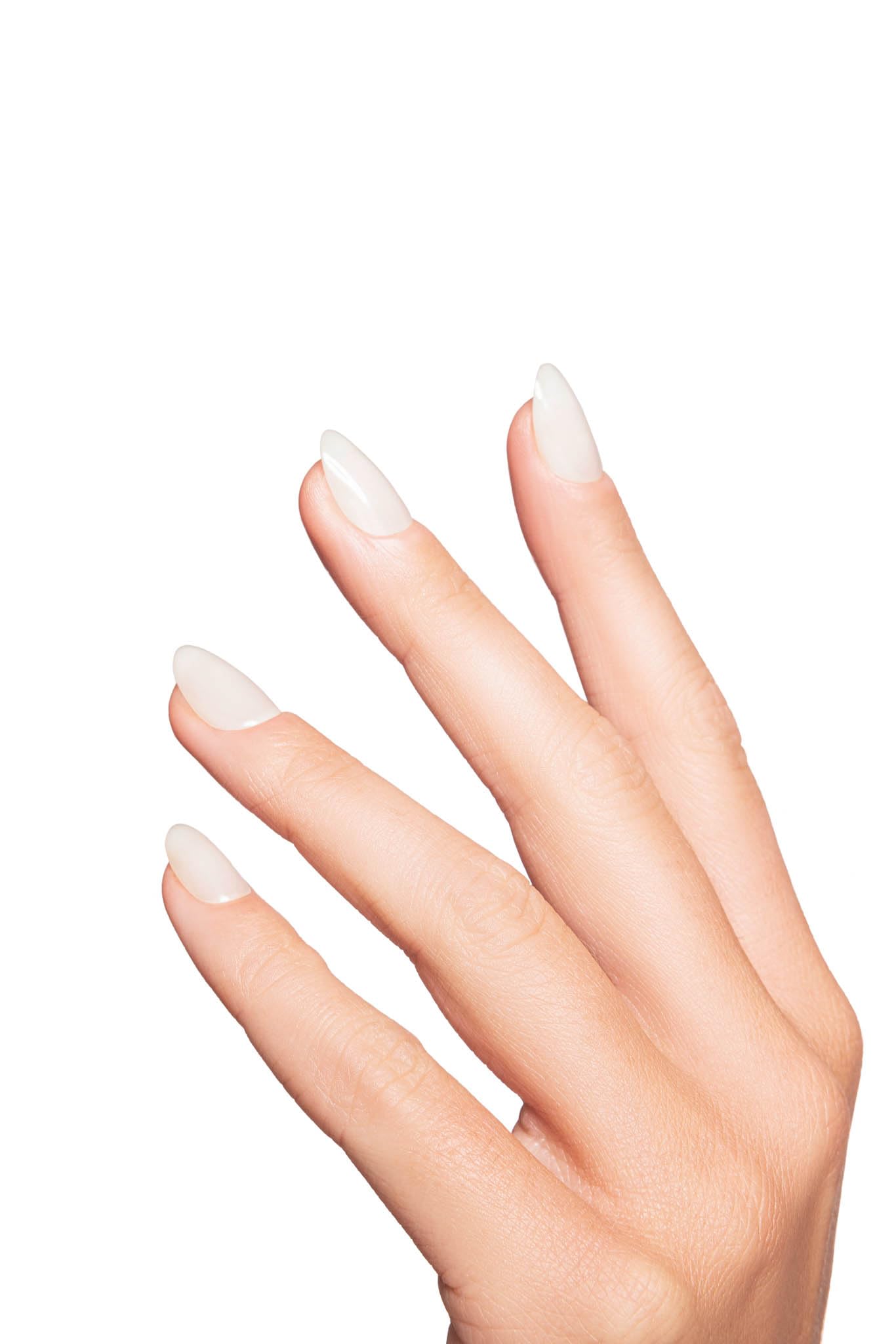 Glam Haus Beauty Press On Nails Cloud 9 | Short Oval Off-White Glossy Finish Salon Quality | 16 Sizes - 32 Nail Kit with Glue & Adhesive Tabs