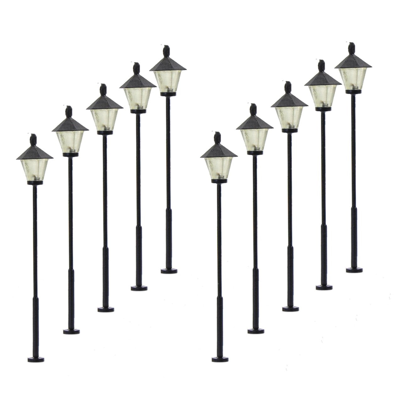 LYM09 10 pcs Model Railway Led Lamppost Lamps Street Lights N Scale 4.7cm 1.85inch 12V New