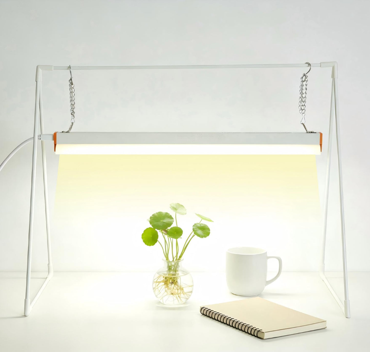 PROTOPIA 10W Grow Light Stand Kit for Indoor Plants, 2ft Plant Grow Rack with Full Spectrum, Enhanced Red Light for Flowering, Height Adjustable Iron Bracket, on and Off Switch
