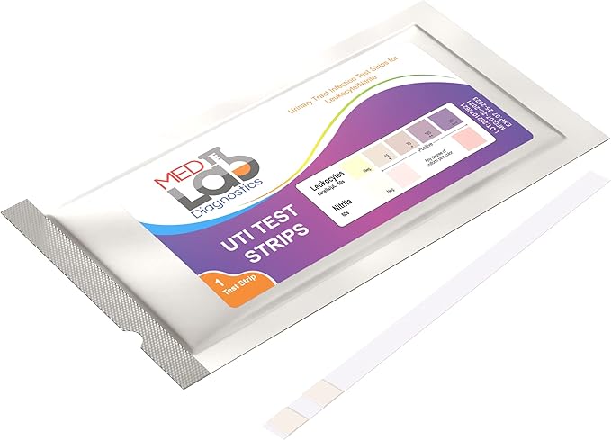 UTI Urine Test Strips(Pack of 6) Individually Wrapped Urinary Tract Infection UTI Test Kit for Women, Men, Kids Cats and Dogs