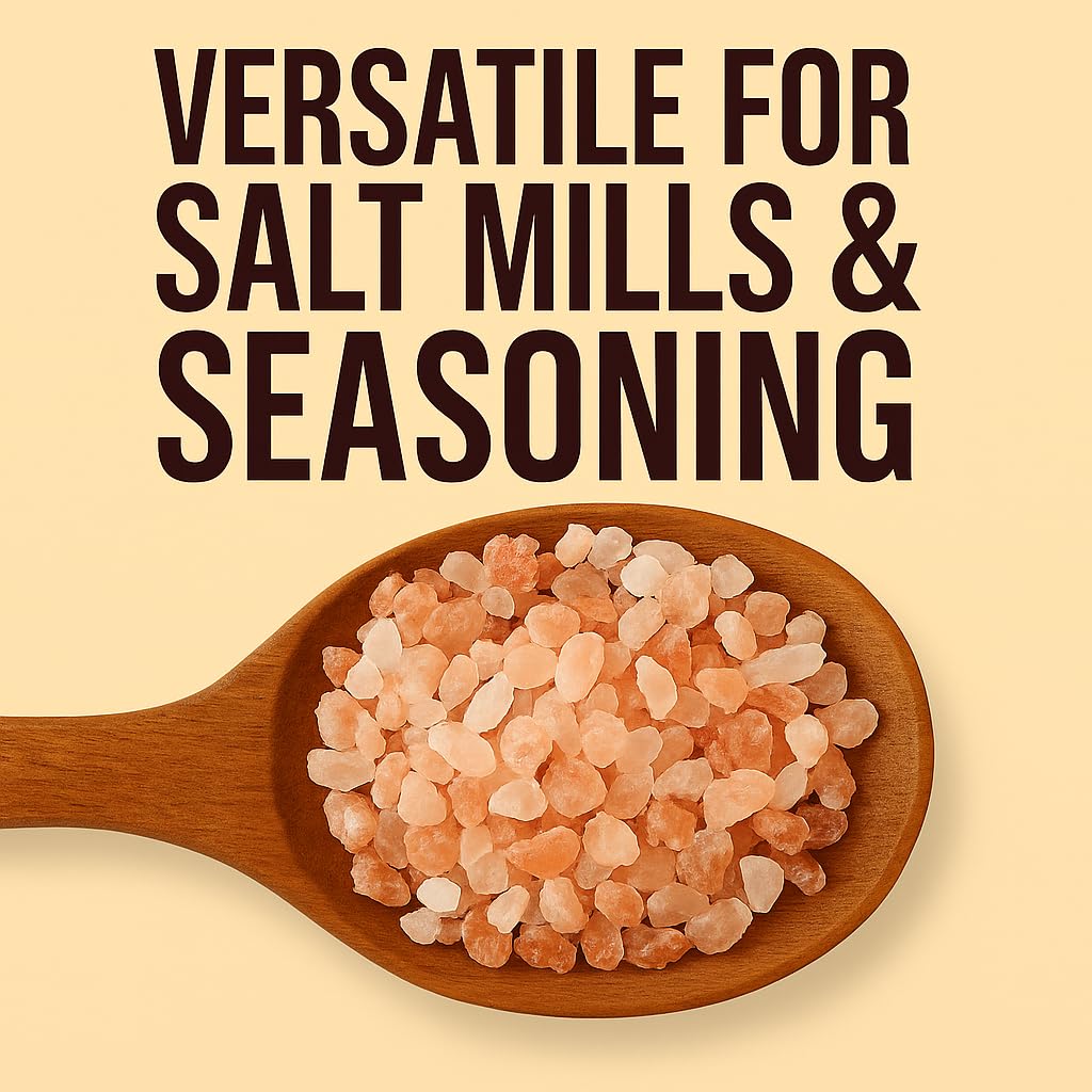 Good Tierra Himalayan Pink Salt in Jar - Coarse, 5 lb - Ideal for Bath Salt, Table Salt Grinders, and Spice Jars