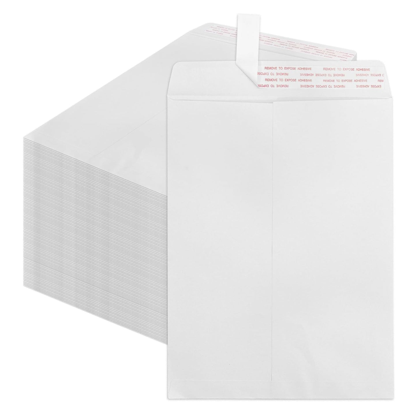 Goefun White Manilla Envelopes 9x12 Self Seal 250 Pack, Large White Envelopes 100 GSM for Mailing, Organizing and Storage