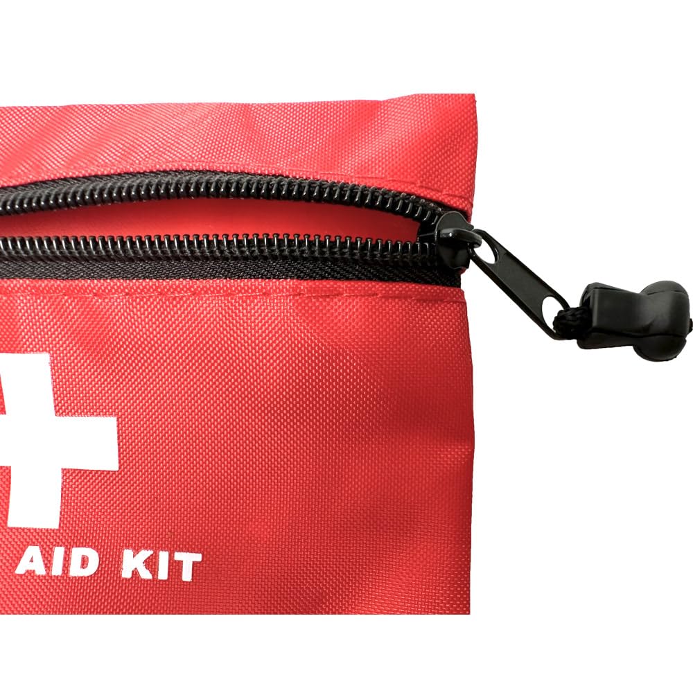 MTGHYARE 12 Pack Mini First Aid Kit Empty Bags Pouch Empty Small 6.3 x 4.3inch First Aid Bags Pouch with Zippered for Home Office Car Businesses Camping,Boat (Empty)