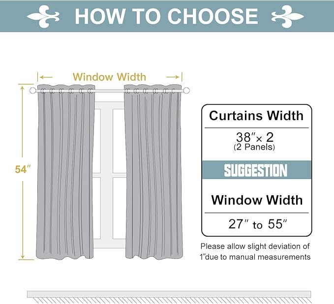 ChrisDowa Grommet Room Darkening Curtains for Bedroom and Living Room - 2 Panels Set Thermal Insulated Blackout Curtains (Mustard Yellow, 38W x 54L)