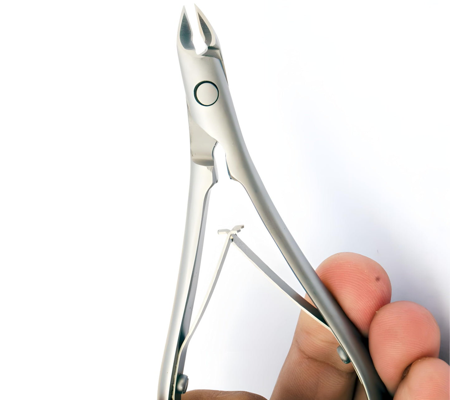 Cuticle Nippers Cuticle Clippers Trimmer Jaw Extremely Sharp Blades Stainless Steel Pusher Cutter Remover Pedicure Manicure Nail Nipper Tools with Double Spring