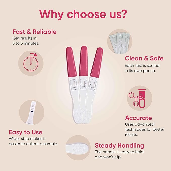 Rapid Detection Pregnancy Test-HCG Test for Fertility Women-Get Results 6 Days Sooner