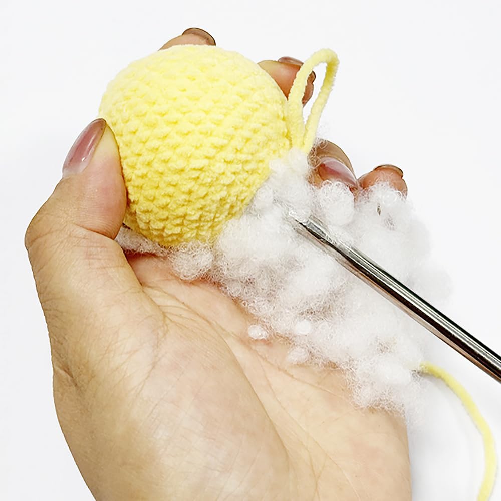 ZORZA 3Pcs Versatile Cotton Stuffing Tool for DIY Handcrafts Crochet Projects Includes 3mm 4mm 5mm Cotton Filler Tools for Sewing Crafting