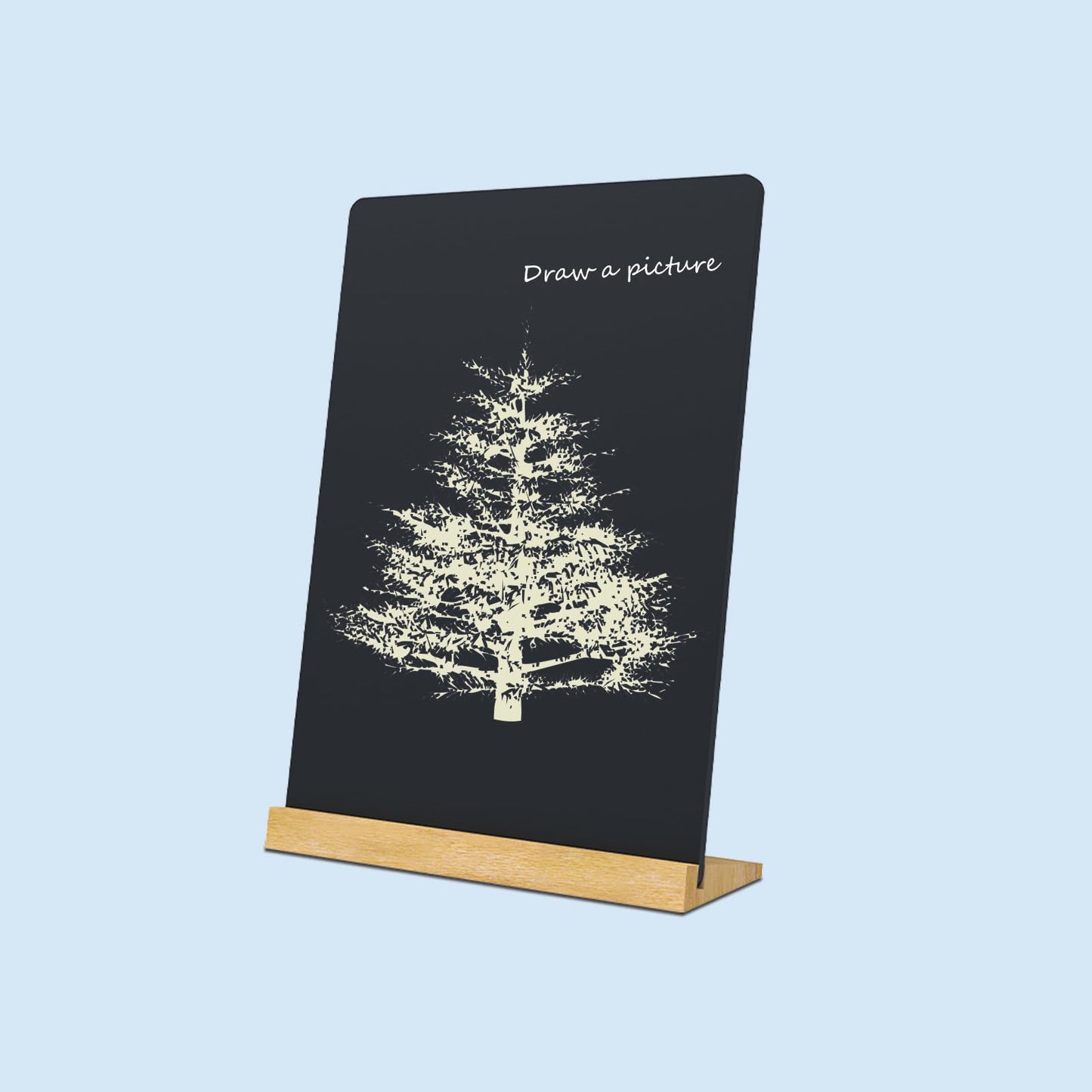 NEWNEWSHOW 2 Pack 8.7x12 Inch Tabletop Chalkboard with Wood Holder