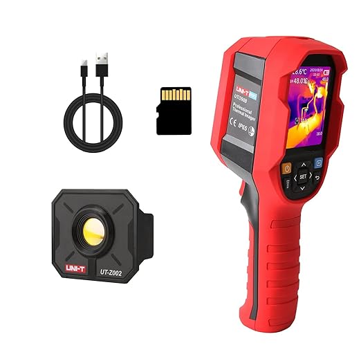 UNI-T UTi260B Thermal Camera with Macro Lens, Infrared Cameras Thermal Imaging Camera 256x192 IR Resolution Thermal Imager 49152Pixels 7 Palettes 25 Hz Refresh Rate, IP65 2-Meter Drop, 2.8" LCD
