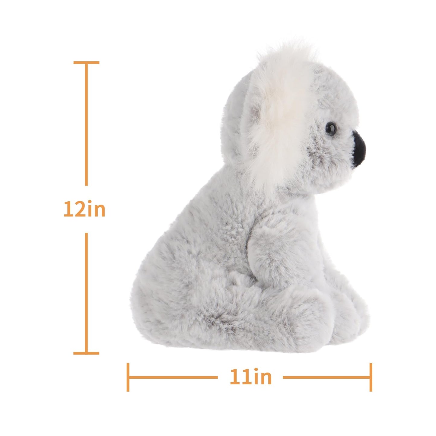 Apricot Lamb Toys Plush Gray Plush Koala Stuffed Animal Soft Cuddly Perfect for Child （Medium，12 Inches