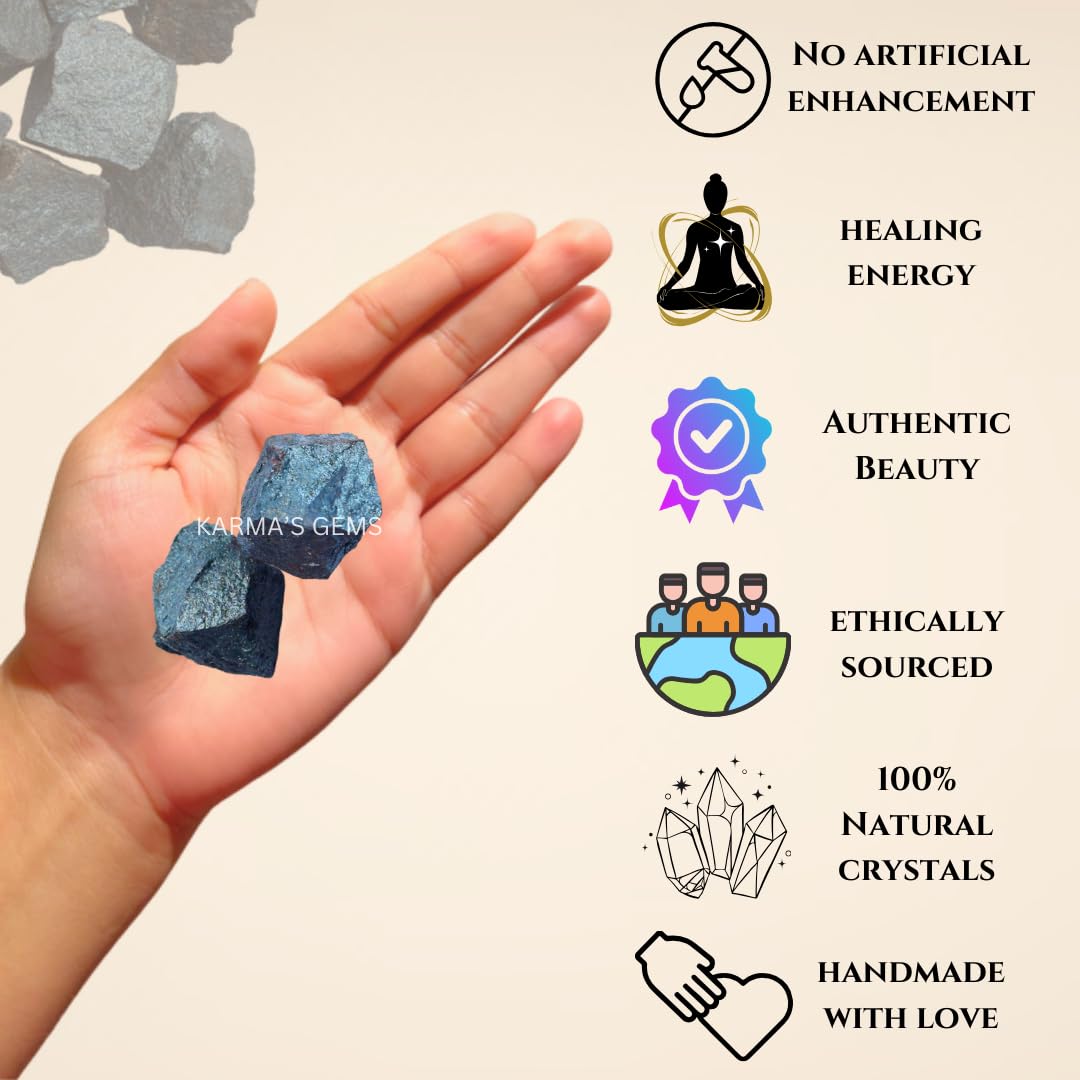 Crystals, Rocks, Jade, Crystals and Healing Stones, Witchcraft Supplies, Healing Crystals, Stones, Healing Stones, Rock Collection, Agate, Raw Stones (Hematite, 2 Pcs)