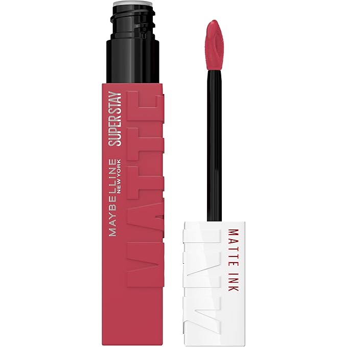 Maybelline Super Stay Matte Ink Liquid Lipstick Makeup, Long Lasting High Impact Color, Up to 16H Wear, Savant, Rose Pink, 1 Count, Packaging May Vary