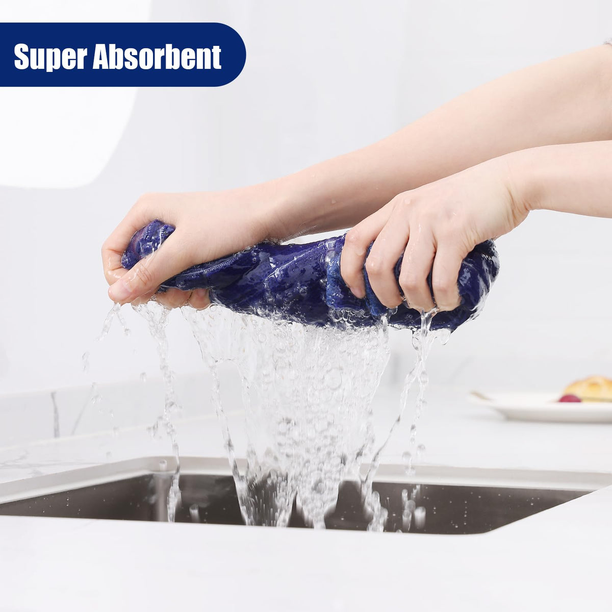 Microfiber Kitchen Towels and Dishcloths Sets (20 Count)