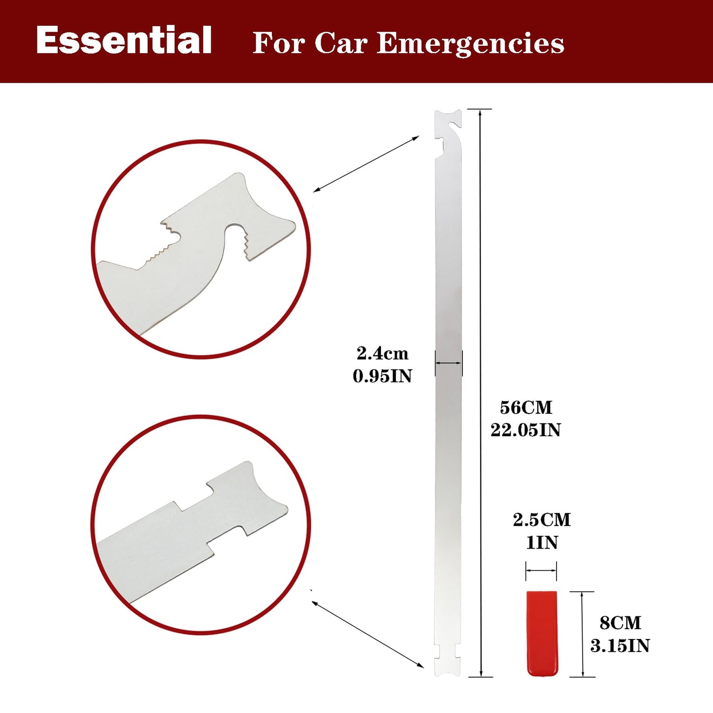 22 Inches Stainless Steel Slim Jim Tool, Emergency Automotive Tool – Professional Roadside Assistance Kit for Vehicles