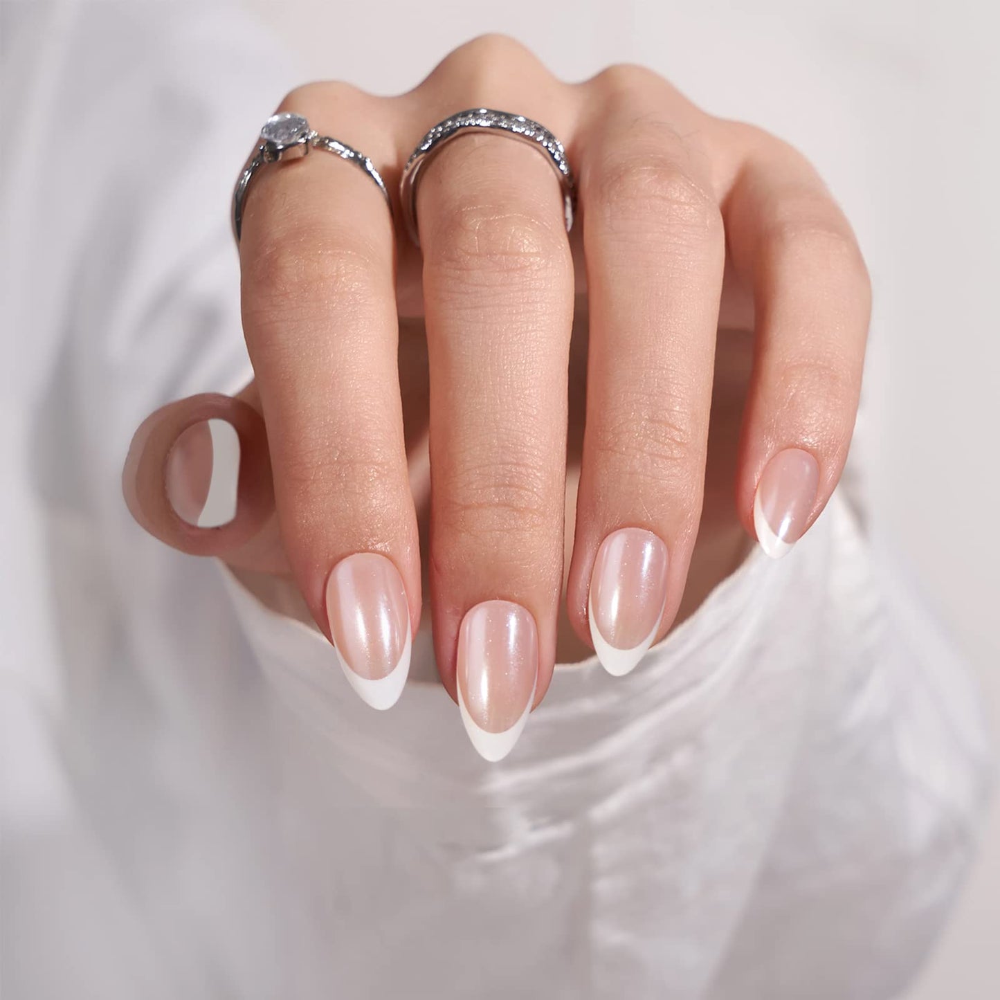 BTArtbox French Tip Press On Nails - Classic & Athena